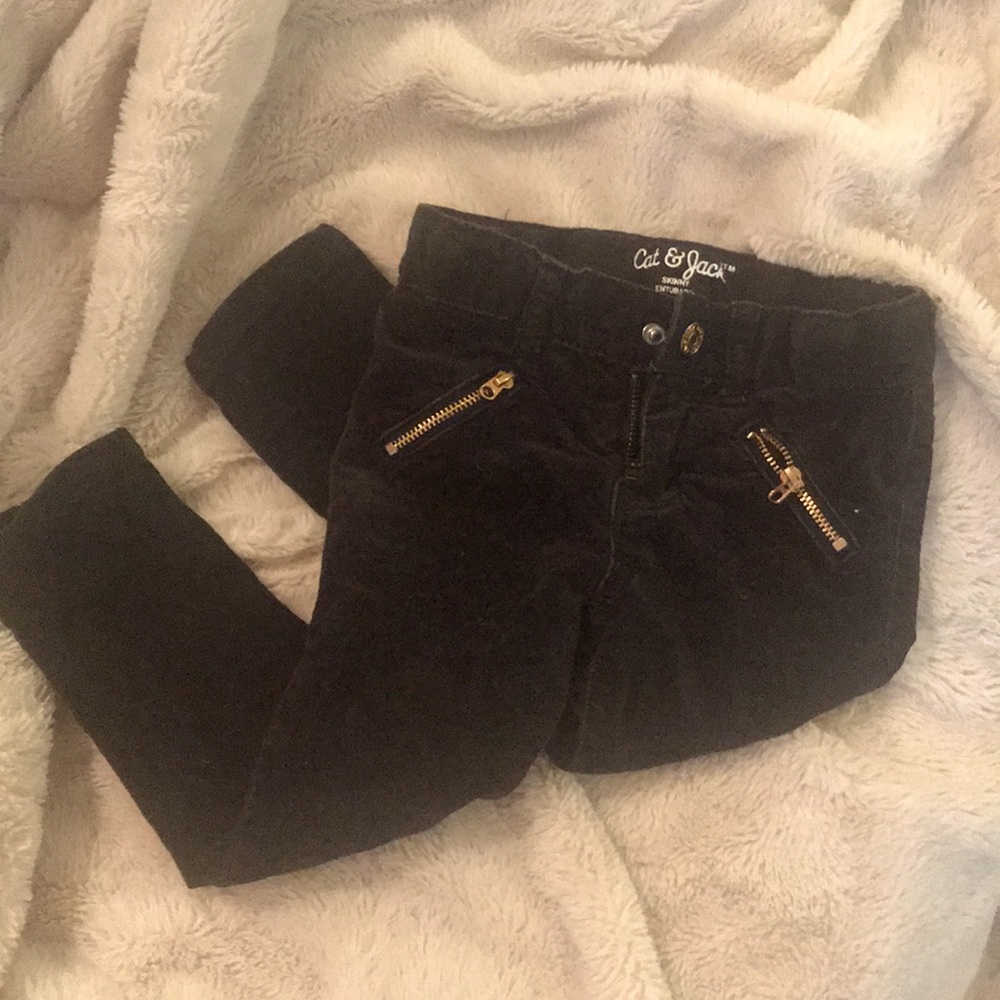 💐 Cat & Jack Velour Skinny Pants